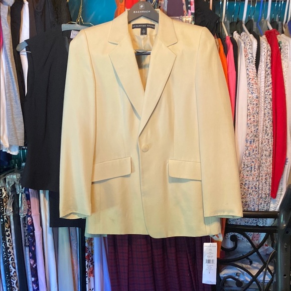 Josephine Chaus Cream Blazer Classic Suit Jacket - Picture 1 of 5